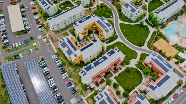 UC Davis West Campus roof and car port solar.